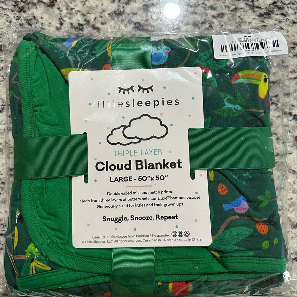 ❌SOLD❌LIMITED EDITION Birds of a Feather Little Sleepies Cloud Blanket